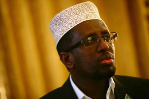 Sharif Sheikh Ahmed, former Somali president, and a presidential candidate.